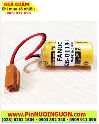 Pin FANUC A02B-0118-K111 (Zắc JEA) ; Pin nuôi nguồn FANUC A02B-0118-K111 lithium 3v 1200mAh chính hãng _Xuất xứ Nhật